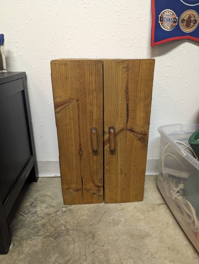 Wood Storage Cabinet