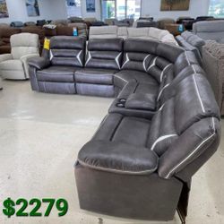 Kincord Midnight 3-Piece Power Reclining Sectional
