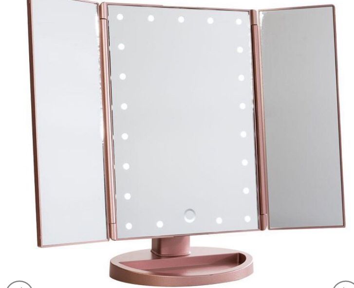 Touch 3.0 Trifold Dimmable LED Makeup Mirror