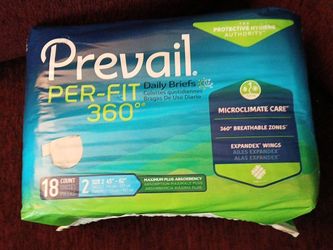 Prevail Per-Fit 360 Daily Briefs Size 2, 18 Count