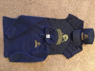 Pittsburgh PITT Panthers Shirt, Hat, 1/4 Zip Pullover Fleece Toddler/child Sz 4