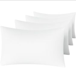 MINIPANDA White Pillow Cases Standard Size Set of 4, Envelope Design
Super Soft, Smooth, Breathable Standard Pillow Cases, Microfiber, Machine Washabl