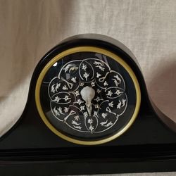 Upcycled Vintage Mantle Clock w Found Starling Skull and Other Bones