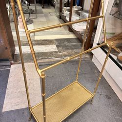 1979’s Gold Hollywood Regency Style Towel Rack Or Blanket Rack
