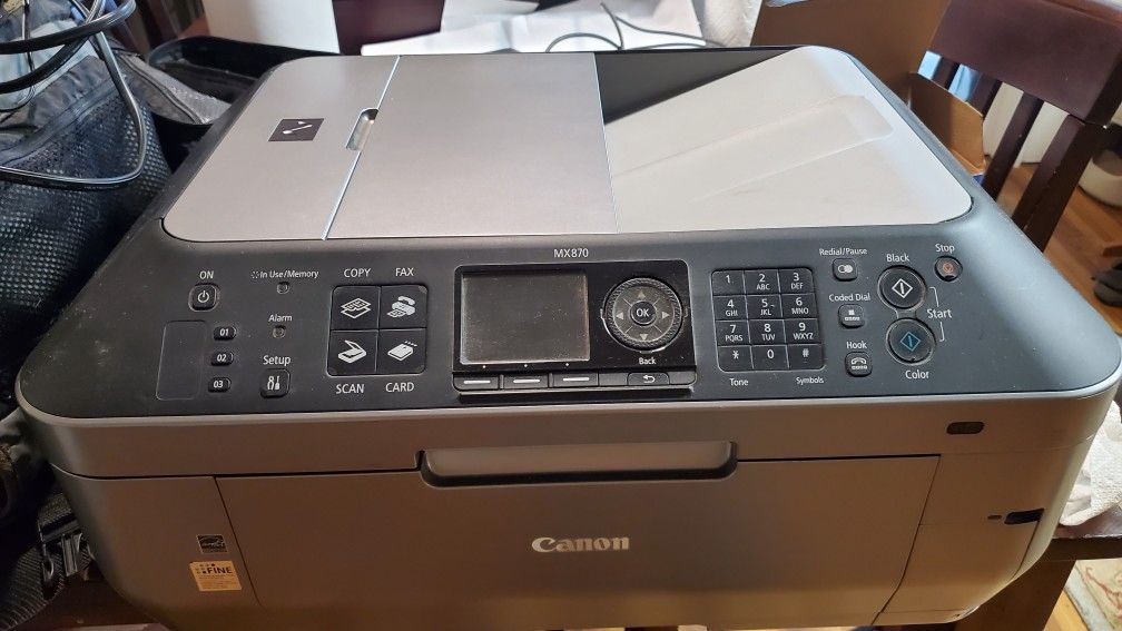 Cannon MX870 MDF Color Printer with extra Ink