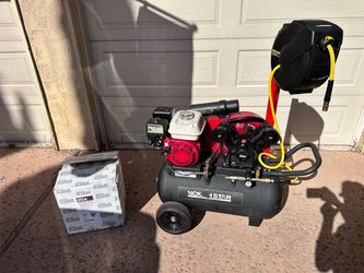 NorthStar Portable Gas-Powered Air Compressor, Honda 163cc GX160 OHV Engine, 20-Gallon Horizontal Tank, 13.7 CFM @ 90 PSI