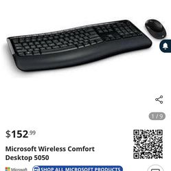 Microsoft wireless comfort keyboard and mouse