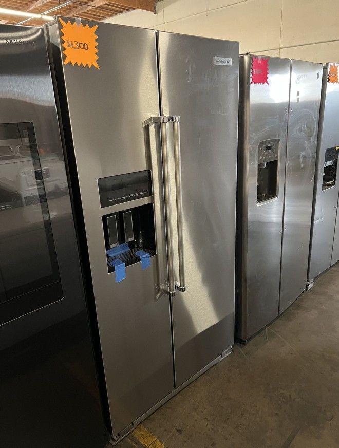 Kitchen Aid Stainless Steel Side By Side Refrigerator 6K