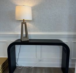 Black Arch Console Table 52"
