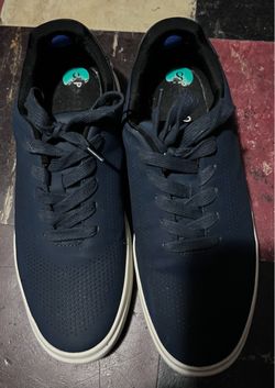 Navy Blue Low-Top Sneakers