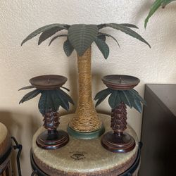 Palm Candle Holders