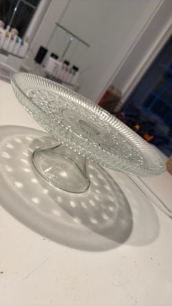 Heavy Glass Cake Stand