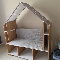 KidKraft Little Dreamer Deluxe Reading Nook, Bookcase & Storage Bins