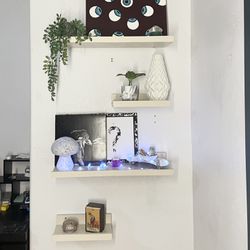 floating shelves with lip 