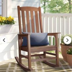 Outer Banks Plantation Poly Lumber Rocking Chair (Antique Mahogany