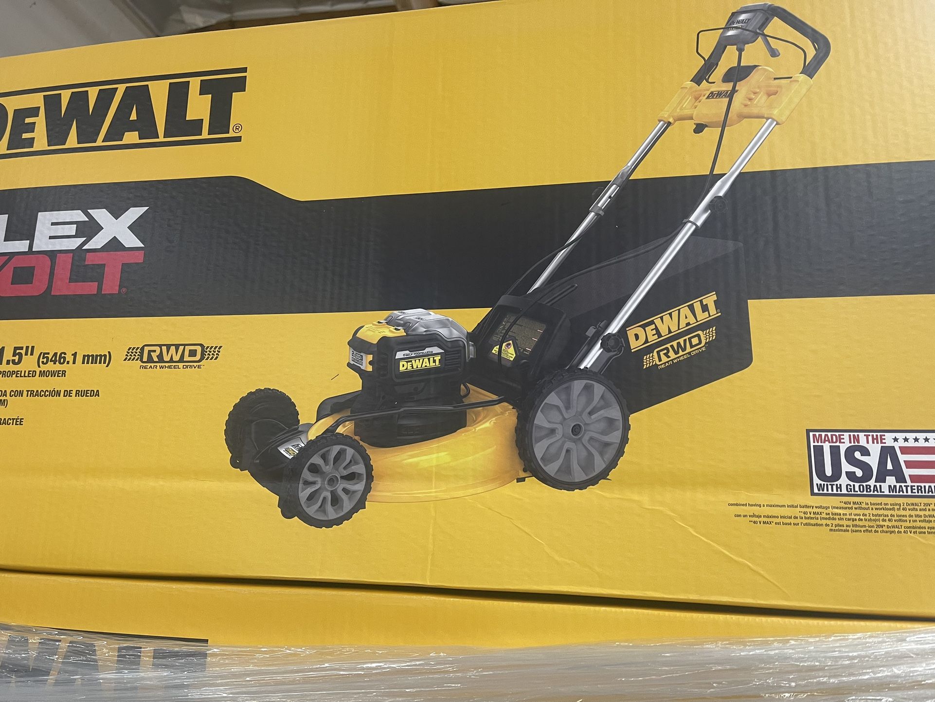 DEWALT 20V MAX 21 Battery Powered Self Propelled Lawn Mower