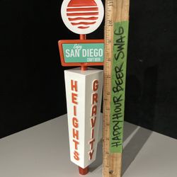 🌟 Rare Gravity Heights San Diego Tall  Beer Tap Handle 