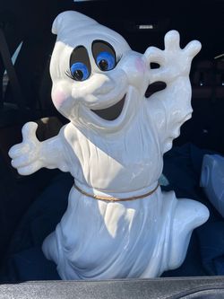 Holland Mold Ceramic Light Up Ghost Halloween Decor