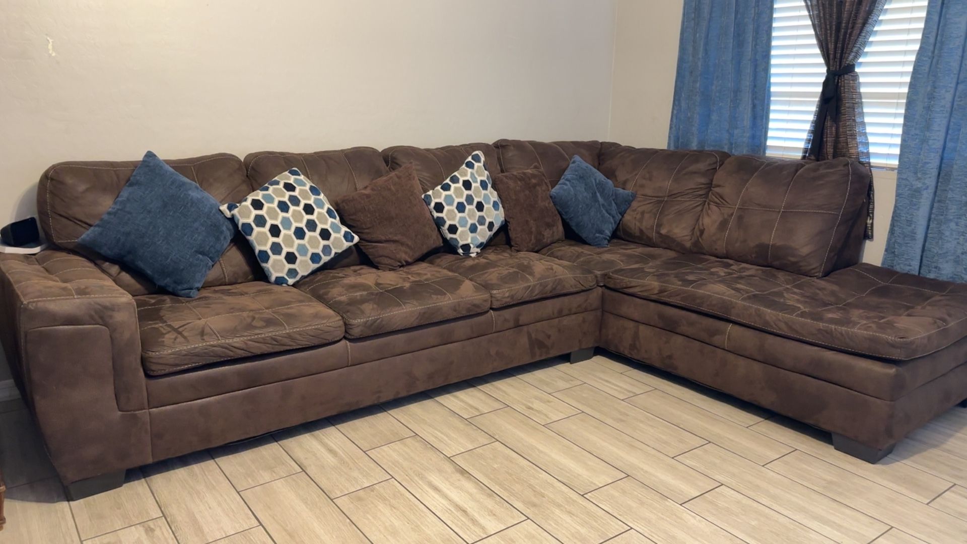 Brown Full Size Couch