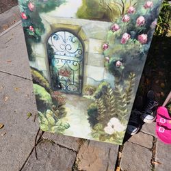 Large Garden Print Wall ART