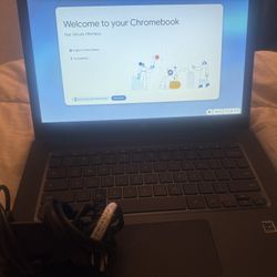 HP Chromebook With Charger