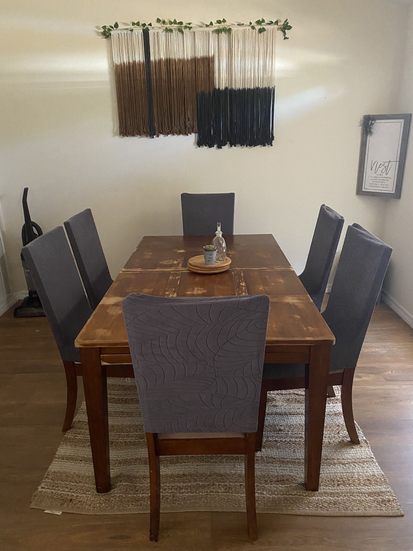 Table with six chairs