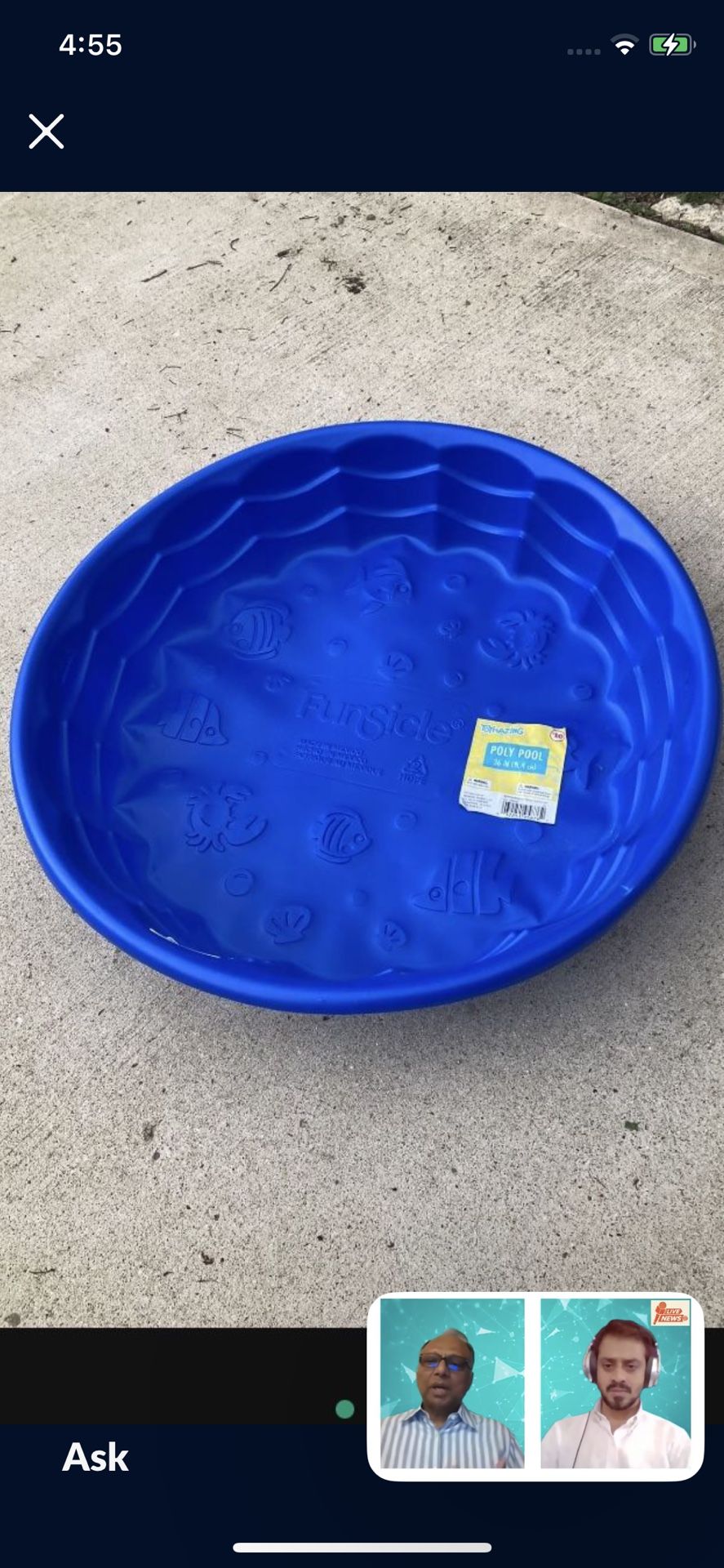 Toddler swimming pool