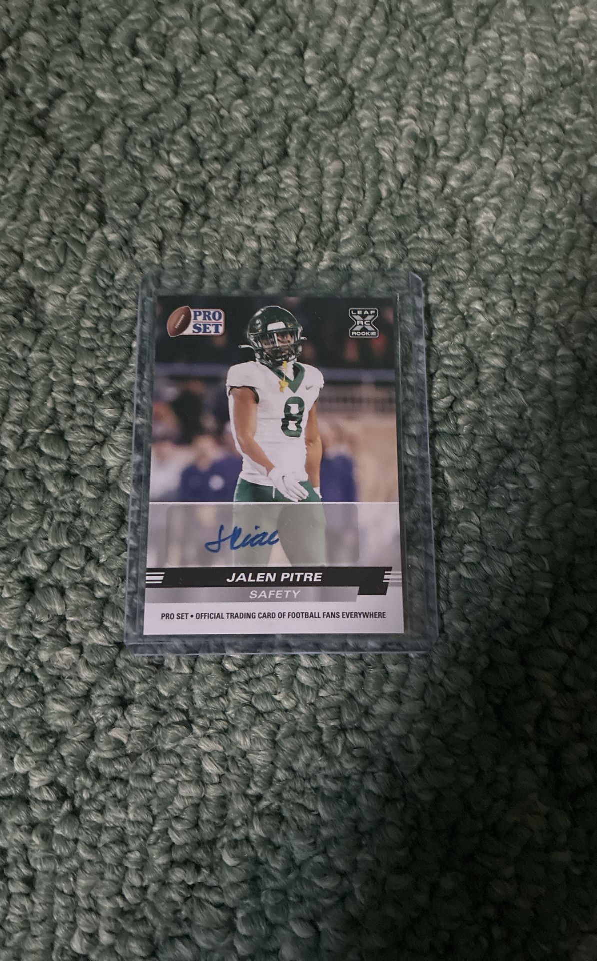 Jalen Pitre Leaf Rookie Auto