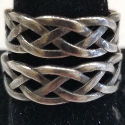 Rings Two Pieces Stainless Steel 