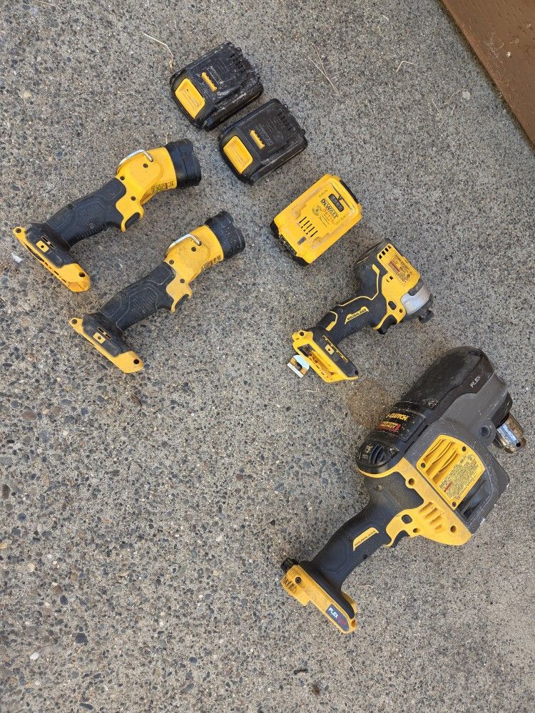 Dewalt Drill Hole Hawg Batteries Flashlight Brushless Flexvolt