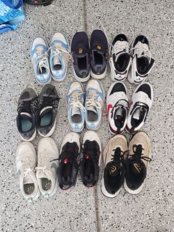 Kids gym shoes 9 pairs