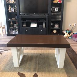 Beautiful On. Of A Kind Handmade Coffee Table Pained And Sealed 