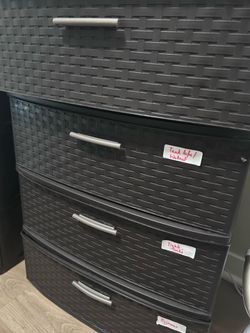 Sterilite Weave Storage Towers — 3-Drawer + 4-Drawer Set (Espresso/Black)