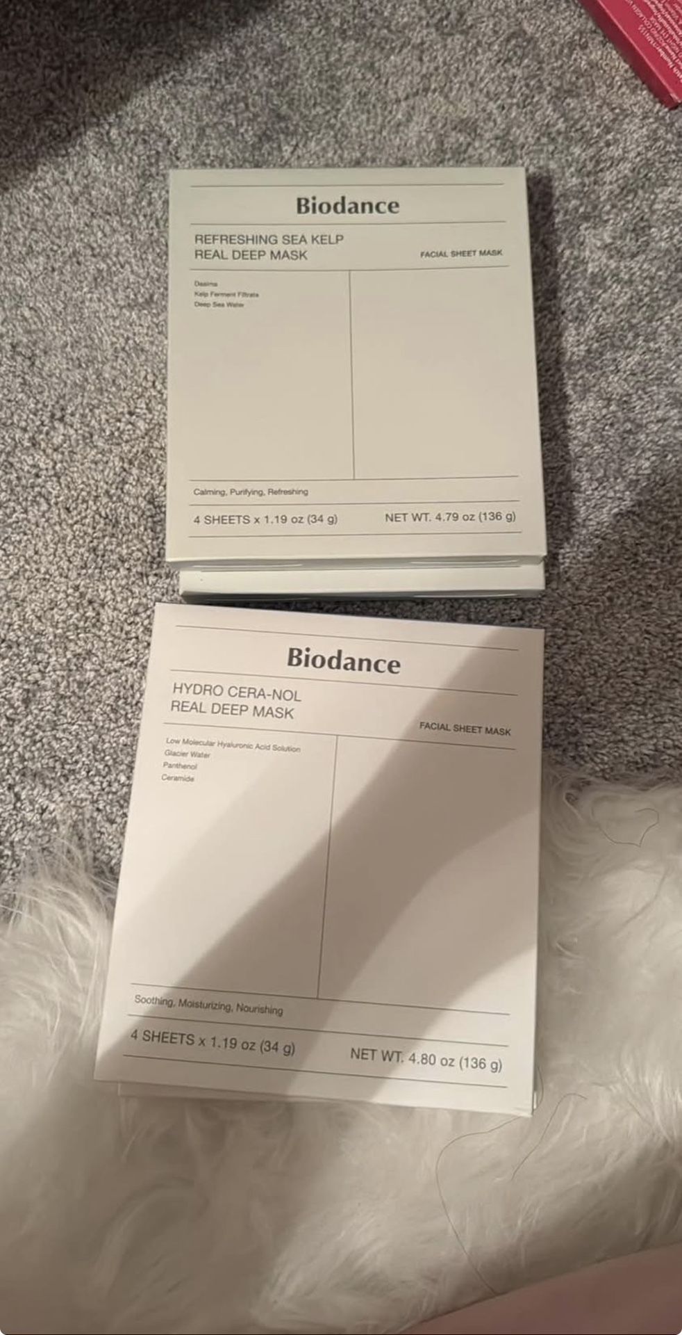 biodance 4 pack face masks