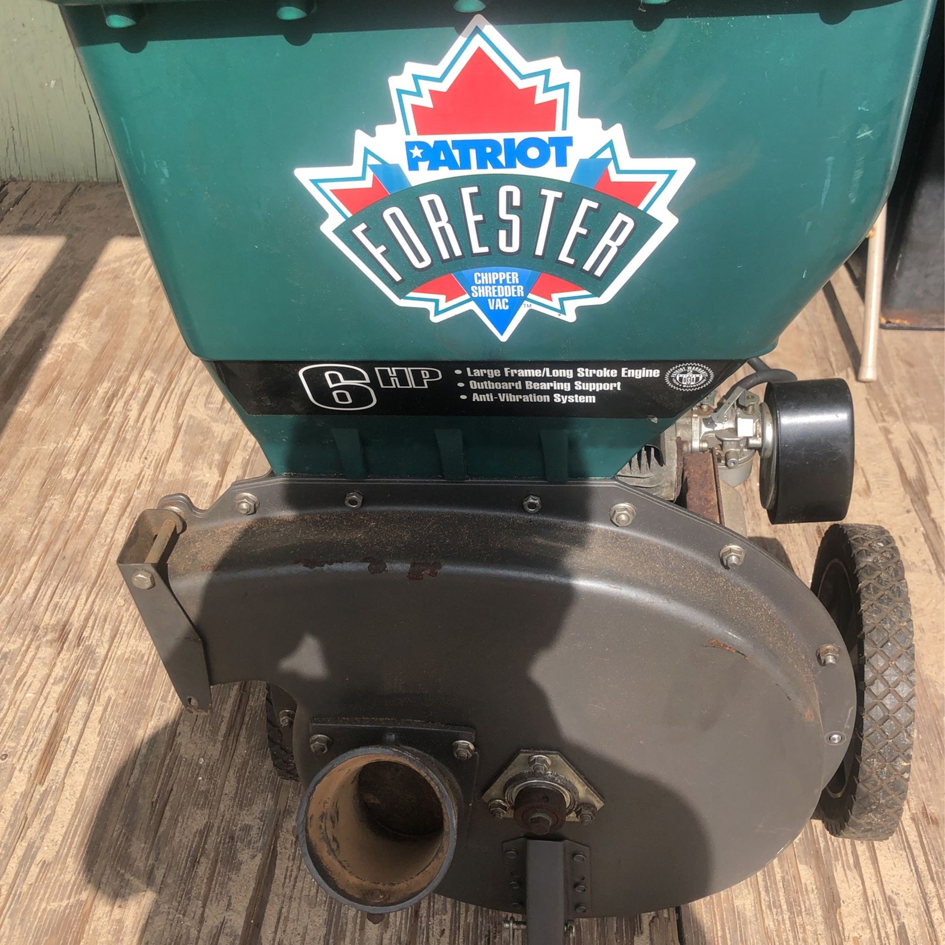 Patriot Forester Chipp Shredder Vac 6hp