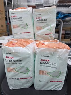 McKesson Super Underpads 23x36 in – 4 Packs