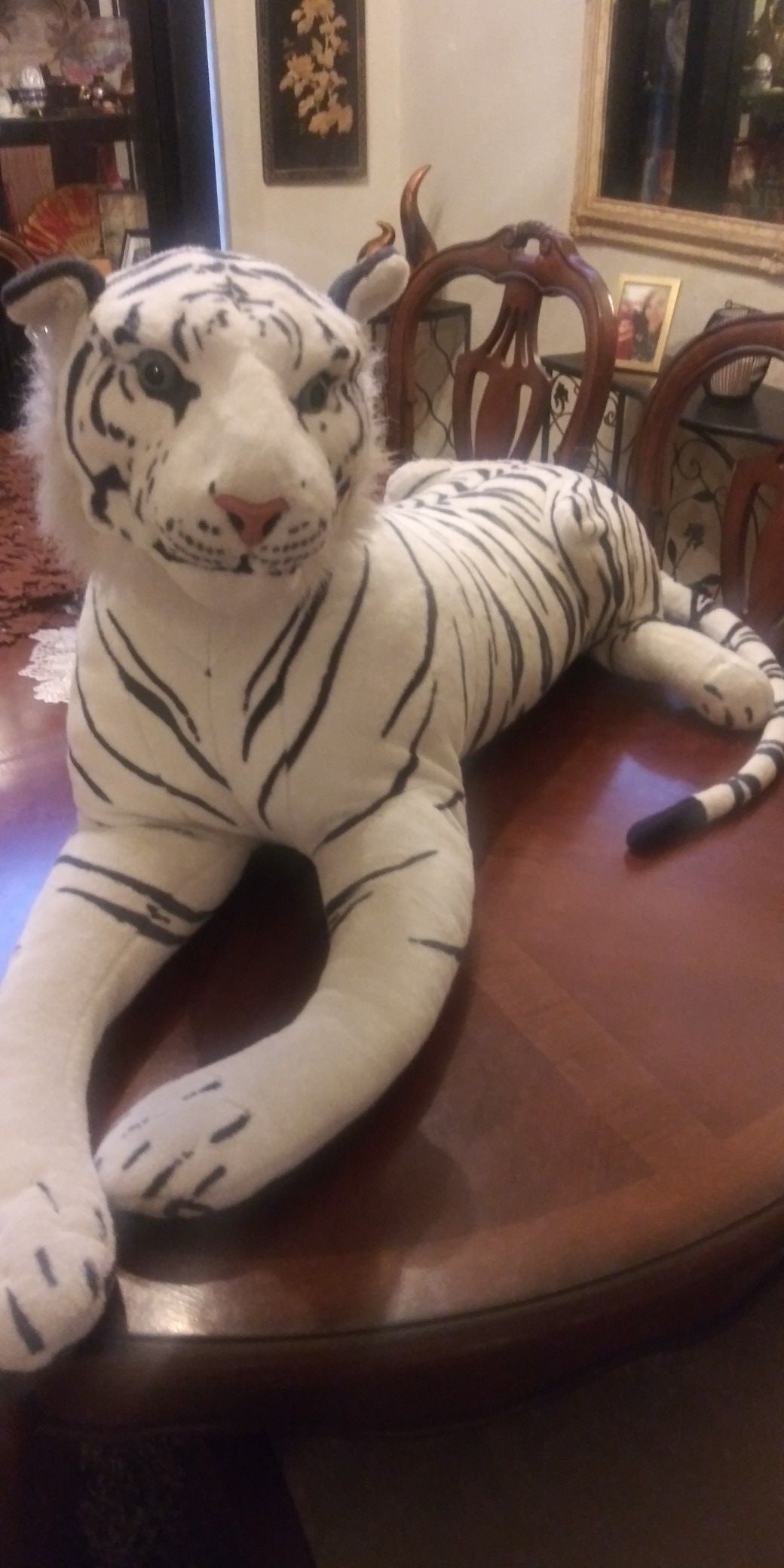 White tiger stuffed animal for sale great condition