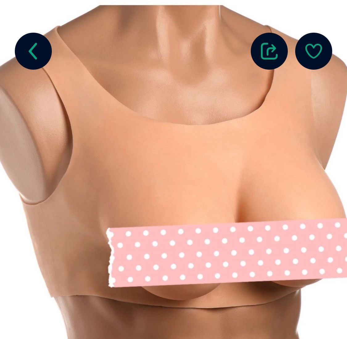 40DD Silicone Breast Plate