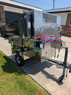 Mobile food cart hot dog cart