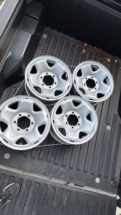 Set of 4 Silver Steel Wheels 6-Lug tacoma set de 4 rines