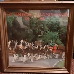 Clydesdale 50th Anniversary Framed Picture