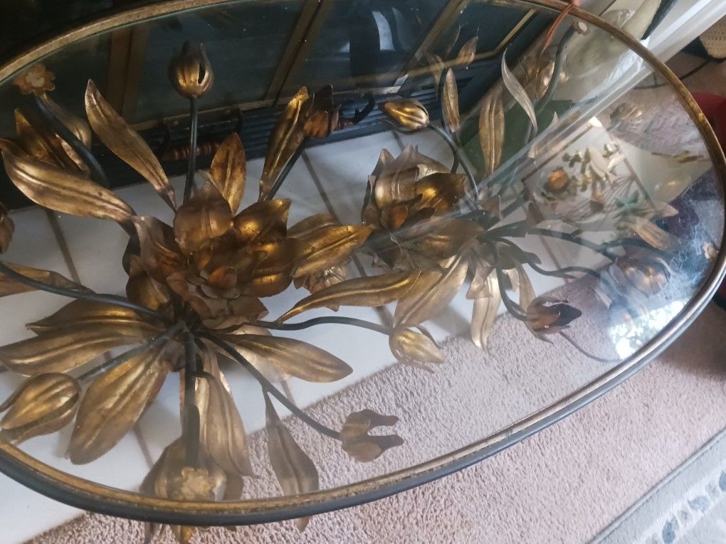 Hand Guilded Table Made In Italy 