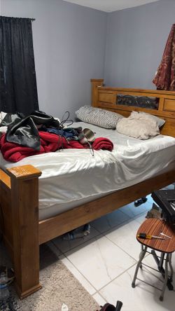 Queen size bed frame