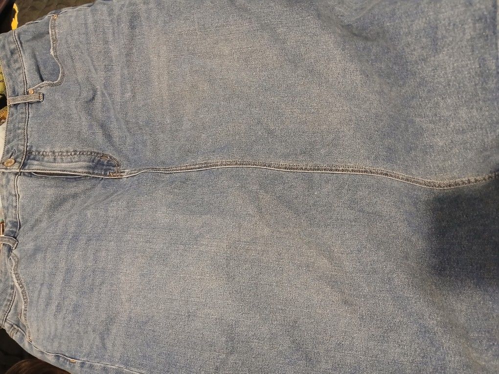 Long Jean Skirt