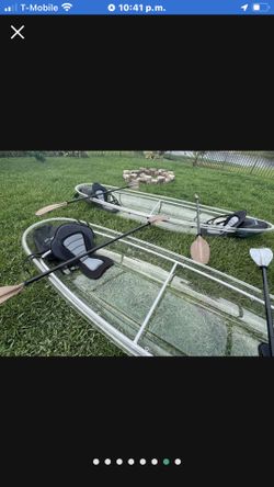 Two Transparent Kayaks