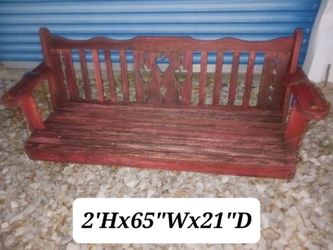 Treated Wood Porch Swing W/chains