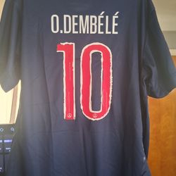 Brand New With Tags PSG #10 Ousmane Dembélé Fans Version HOME  Jersey Size Men's XL! SHOOT ME AN OFFER!! 