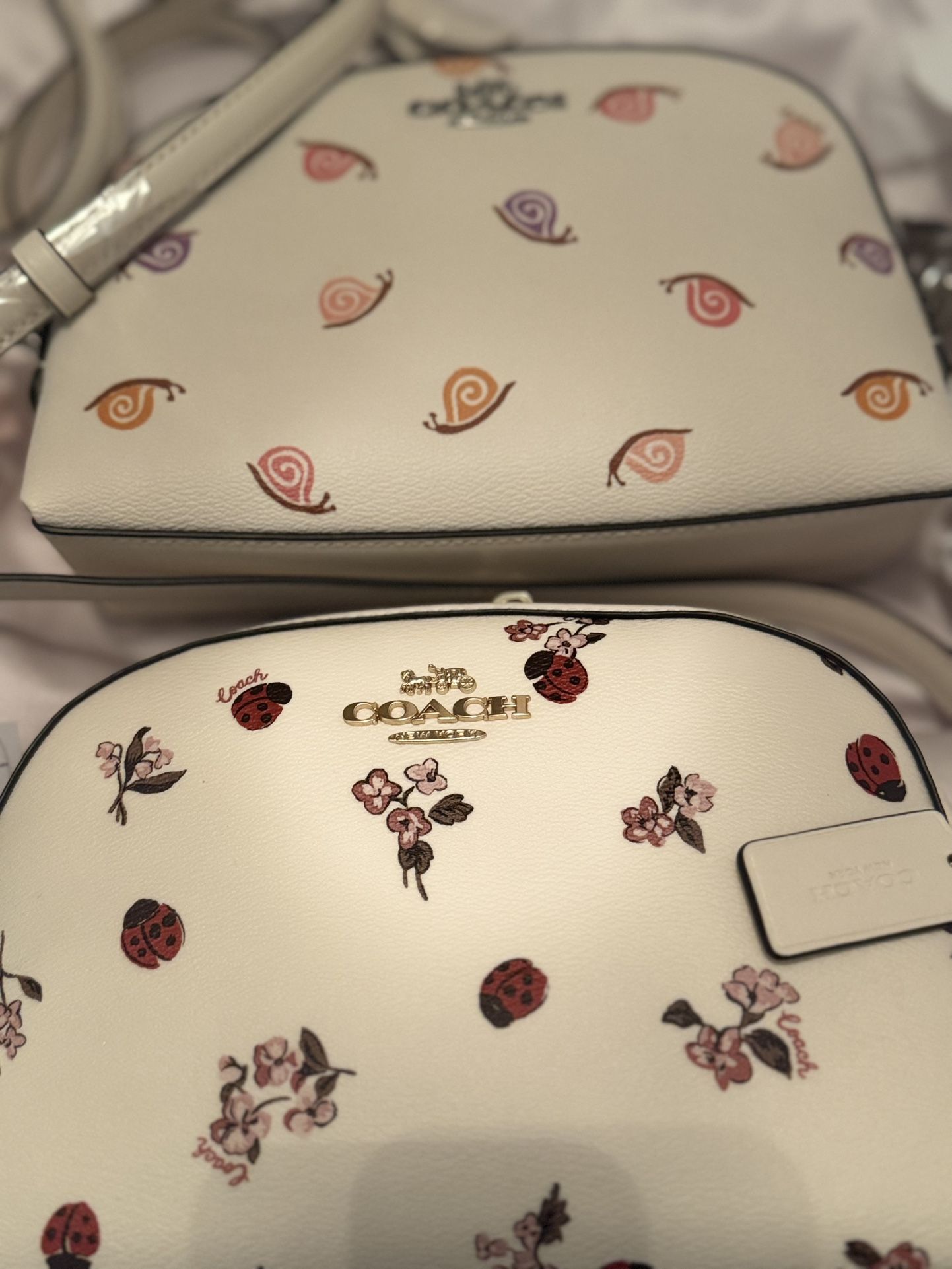 New COACH LADY BUG FLRL Purse (read Please)