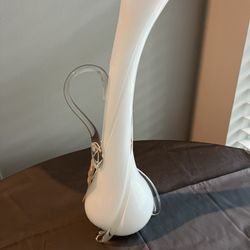 Vintage Handblown White Pitcher/vase