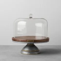 Hearth and Hand With Magnolia Rustic Covered Dome Cake Stand Plate